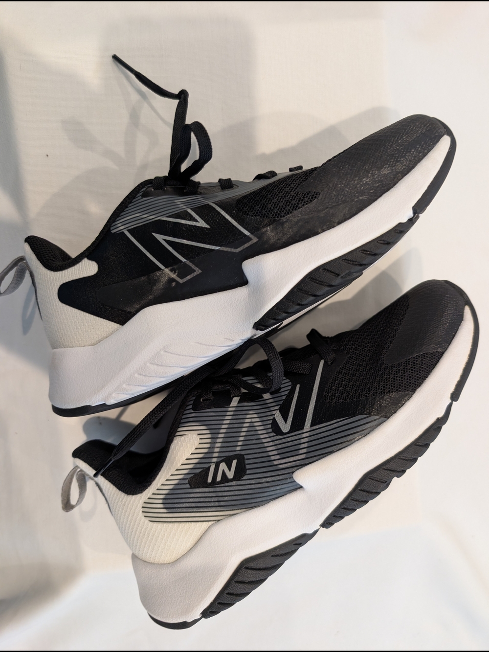 New Balance Black and Gray Kids' Sneakers - Picture 2 of 7